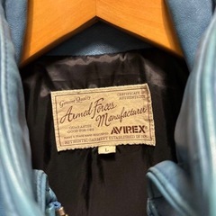 AVIREX ライダース 羊革 レザージャケット バイカー アメカジ ラムレザーの画像