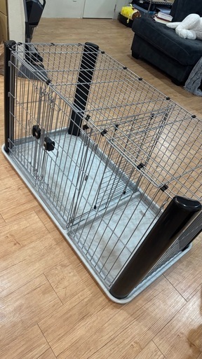 犬用ケージ・サークル（中型〜大型犬用・トレー付き）