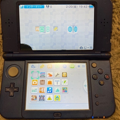 new3dsll 本体 メタリックブルー 上下ips液晶