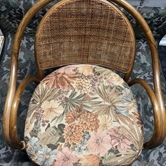 籐の椅子の画像