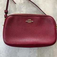 COACH レザー ショルダーバッグの画像