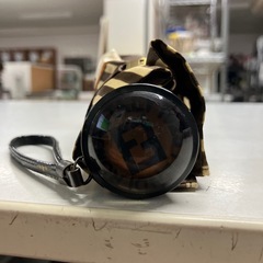 ロ　2602-1089 FENDI 折りたたみ傘　ブラウン　中古美品の画像