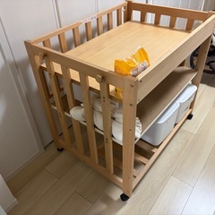 日本製 5wayベビーベッド「ミニベッド＆デスク」石崎家具の画像