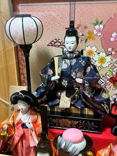 雛人形　美品　着物付き　ケース入り　オルゴール　