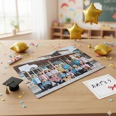 おうちで何度も楽しめる卒園の思い出　オリジナルジグソーパズル