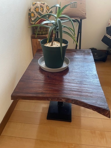欅の板ローテーブル