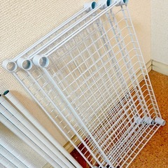 スチールラック ３段 ホワイト W45×D25×H86cm 4の画像