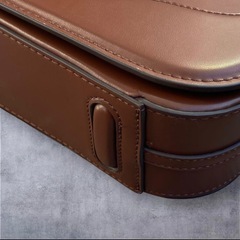 【美品】ZARA クロスボディバッグ ダークゴールデンブラウンの画像