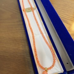 【沖縄特産 本珊瑚 ネックレス 42cm ピンク珊瑚 7.5mmトップ silverG金具 保証シール付】 ネックレスアクセサリーの画像
