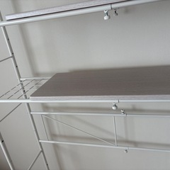 ニトリ　棚2段ランドリーラック(ホワイト)の画像