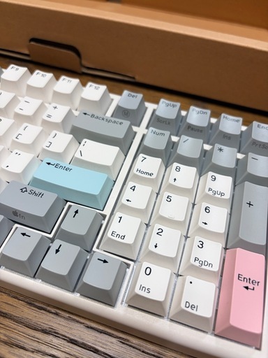 NiZキーボート X99 静電容量無接点方式 usb有線接続 99キー キー荷重35g テンキー搭載 幅38センチ キー