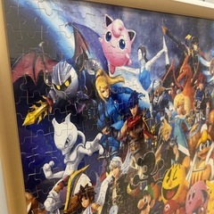 大乱闘スマッシュブラザーズ 1000ピース ジグソーパズル 完成品 フレーム付きの画像