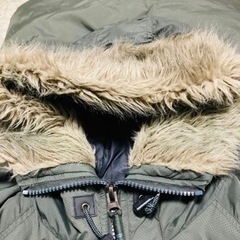 ［美品］N-3Bミリタリーダウンジャケット カーキ(L)の画像