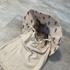 ベビー帽子　44cm テータテート　日除付きの画像