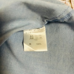 【ハローキティー・綿100%】ノースリーブ　Aライン　ワンピース　110cmの画像