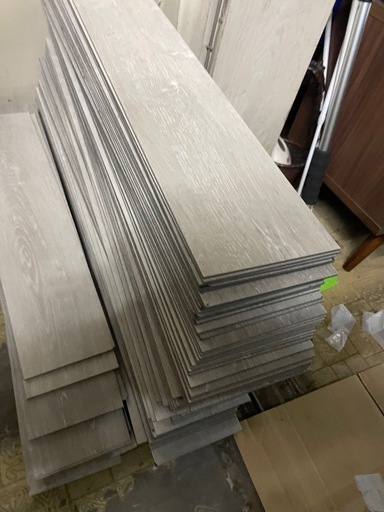 70%OFF 50枚フロアタイル　グレー