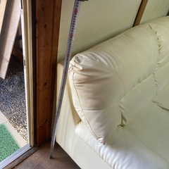 2人掛けソファ　アイボリー
の画像