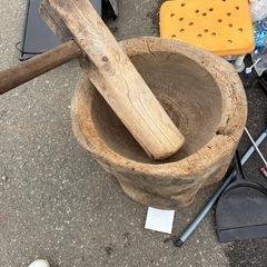 臼と杵 餅つき用  差し上げます！の画像