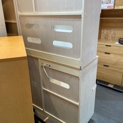 配達可【食器棚】【※チャイルドロック付き】クリーニング済み【管理番号0220】野の画像