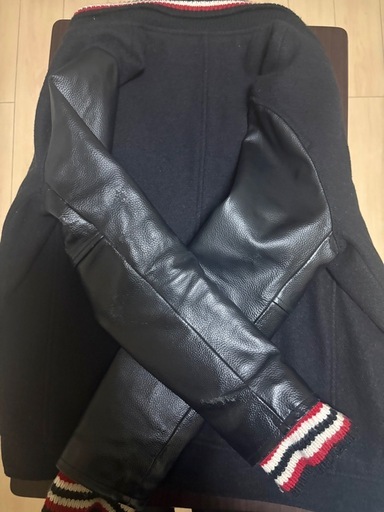 【中古品】 【UN ITED ARROWS】 袖本革 メルトンスタジアム・メンズジャケット