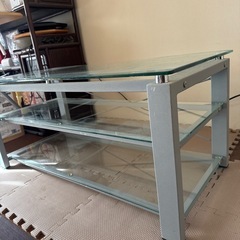 【2月24日処分】ELECOM ガラステーブル？棚の画像