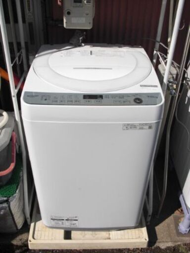 バスポンプ（未使用）付　２０２２年　シャープ７ｋ全自動洗濯機中古
