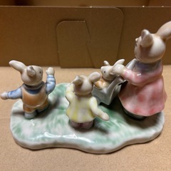 【置物】うさぎ陶器製の画像