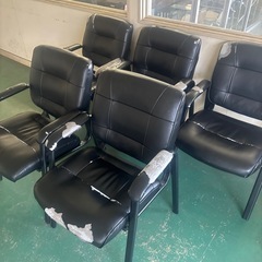 オフィスチェア　5脚セットの画像