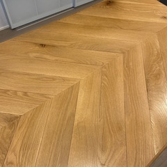 Oak　ヘリンボーン ダイニングテーブルの画像