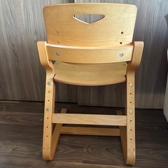 堀田木工所　　学習机椅子　椅子　木製　の画像