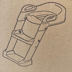 ステップ付き　補助便座の画像