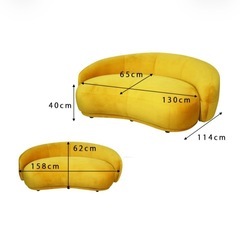 noceソファ2人掛けの画像