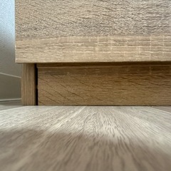 ブラックパネル付きテレビ台(ナチュラル)の画像