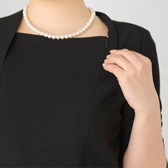 ブラックフォーマル　ショールカラージャケット 7分袖前開きワンピース　aoki 喪服 セレモニー　新品　11号　32800→16000 半額　11号　aoki 喪服　ワンピース　ジャケット　　の画像