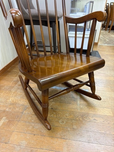 オシャレ家具!! キツツキマークの飛騨産業 HIDA 穂高シリーズ ロッキングチェア ハイバック