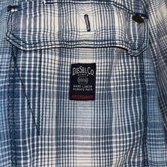 DIESEL チェック柄　正規Japanタグ　Lサイズの画像