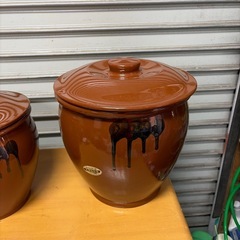 No.214  久松釜　梅干し甕　5号　未使用品の画像