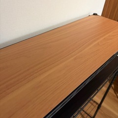 【Y様お取引用】大型スチールラック　ニトリ(リバーシブル天板2枚の画像