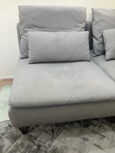 ソーデンハムン コンパクト ソファIKEA イケア グレー