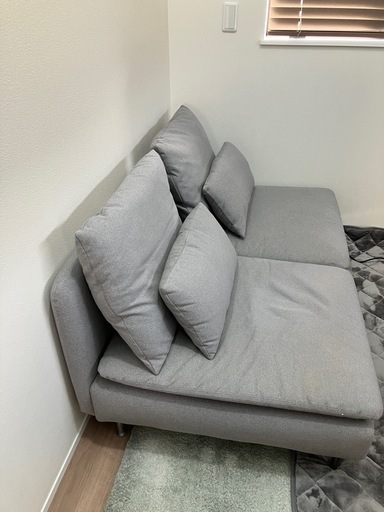 ソーデンハムン コンパクト ソファIKEA イケア グレー