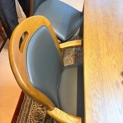 浜本工芸　無垢材高級ダイニングセットの画像