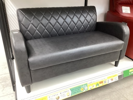 【トレファクピエリ守山店】【取りに来られる方限定】レトロソファ　2人掛け　未使用品