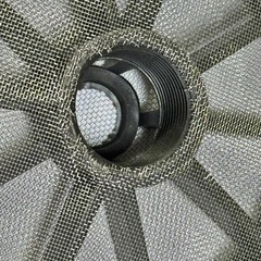 ②ストレーナー   給水パーツ　ステンレス メッシュ 樹脂 120mm タケノコ 19mm の画像