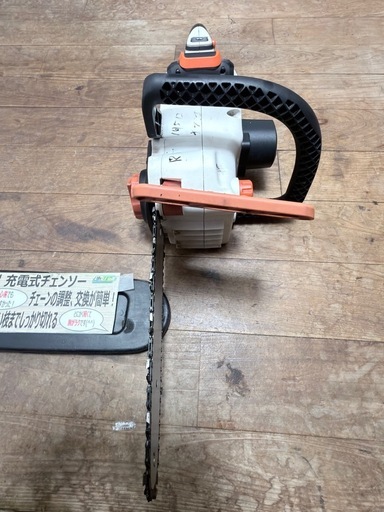 中古品 KOSHIN 工進 18V 2.0Ah 250mm 充電式チェンソー SCS-1820R バッテリー1個 充電アダプタなし