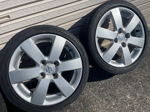 【受付終了】スイフト純正 15インチ 5.5J +45 PCD100 4穴 4本 ワゴンR/エブリィ等
