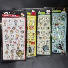 色々な立体系シール　　　キャラクターシール　3Dシール　　　　　フード系　硬いシール　の画像