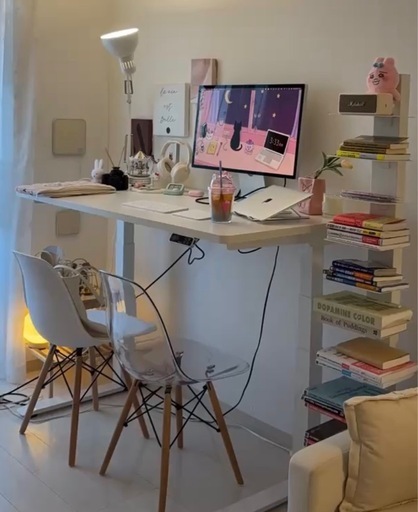 スタジオディスプレイ＋本棚