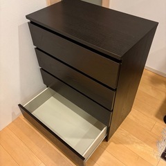 【IKEA タンス チャコールブラック｜美品】の画像