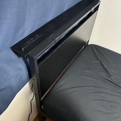 【明日限定配送も可】ベッドフレーム　シングル　ブラック　黒の画像