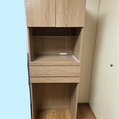 【800円】キッチンボード・食器棚（幅80cm・ゴミ箱収納スペース付）引越しのだめお譲りしますの画像